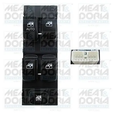 Schalter, Fensterheber vorne links MEAT & DORIA 26560