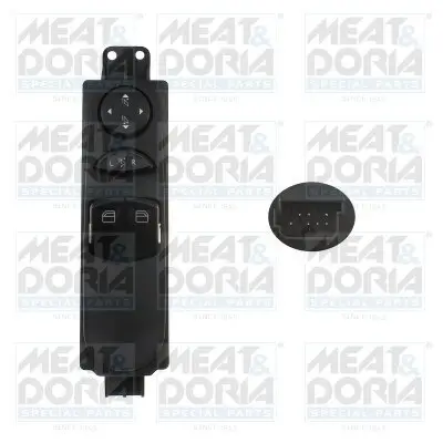 Schalter, Fensterheber vorne links MEAT & DORIA 26613 Bild Schalter, Fensterheber vorne links MEAT & DORIA 26613