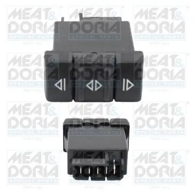 Schalter, Fensterheber 12 V vorne links MEAT & DORIA 26614