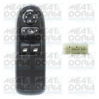 Schalter, Fensterheber vorne links MEAT & DORIA 26650