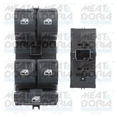 Schalter, Fensterheber vorne links MEAT & DORIA 26655
