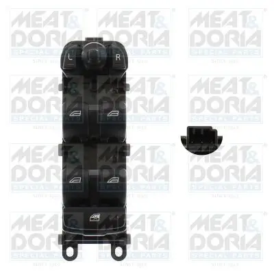Schalter, Fensterheber vorne links MEAT & DORIA 26663 Bild Schalter, Fensterheber vorne links MEAT & DORIA 26663