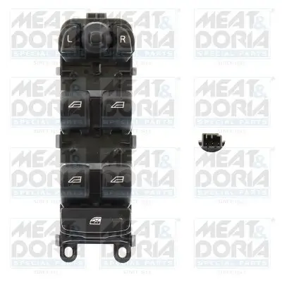 Schalter, Fensterheber vorne links MEAT & DORIA 26665