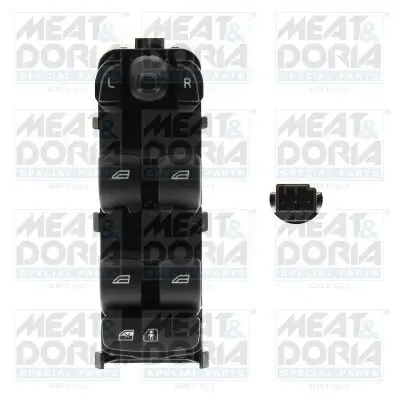 Schalter, Fensterheber vorne links MEAT & DORIA 26667 Bild Schalter, Fensterheber vorne links MEAT & DORIA 26667