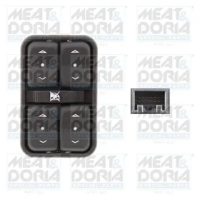 Schalter, Fensterheber vorne links MEAT & DORIA 26847