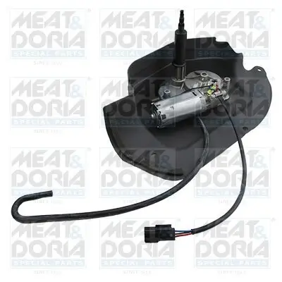 Wischermotor 12 V hinten MEAT & DORIA 27396