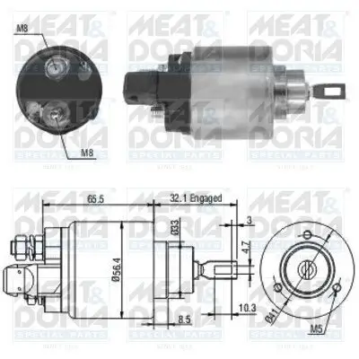 Magnetschalter, Starter MEAT & DORIA 46004