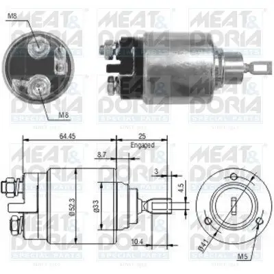 Magnetschalter, Starter MEAT & DORIA 46006 Bild Magnetschalter, Starter MEAT & DORIA 46006