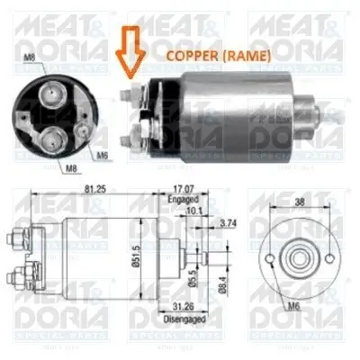 Magnetschalter, Starter MEAT & DORIA 46007 Bild Magnetschalter, Starter MEAT & DORIA 46007