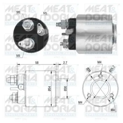 Magnetschalter, Starter MEAT & DORIA 46013