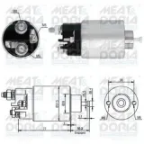 Magnetschalter, Starter MEAT & DORIA 46014