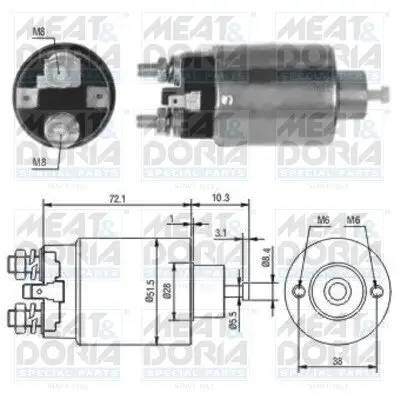 Magnetschalter, Starter MEAT & DORIA 46027 Bild Magnetschalter, Starter MEAT & DORIA 46027