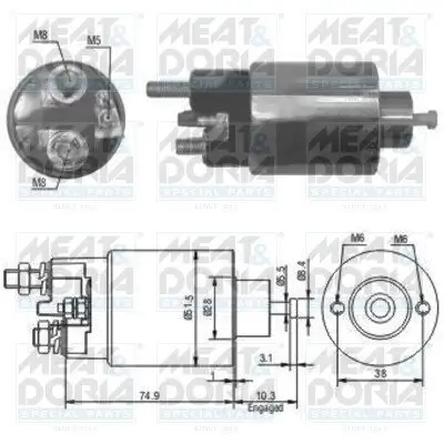 Magnetschalter, Starter MEAT & DORIA 46029