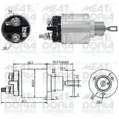 Magnetschalter, Starter MEAT & DORIA 46033