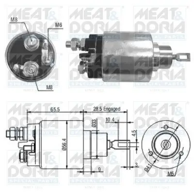 Magnetschalter, Starter MEAT & DORIA 46035