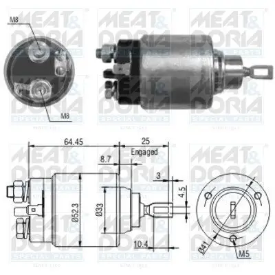 Magnetschalter, Starter MEAT & DORIA 46041