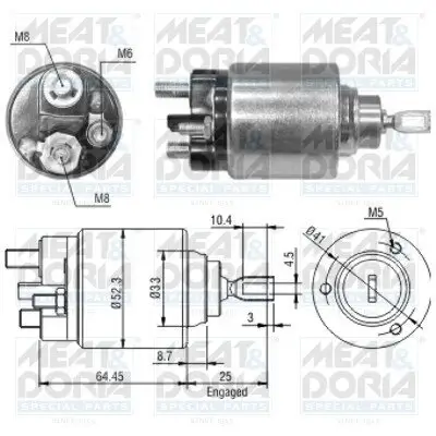 Magnetschalter, Starter MEAT & DORIA 46043 Bild Magnetschalter, Starter MEAT & DORIA 46043