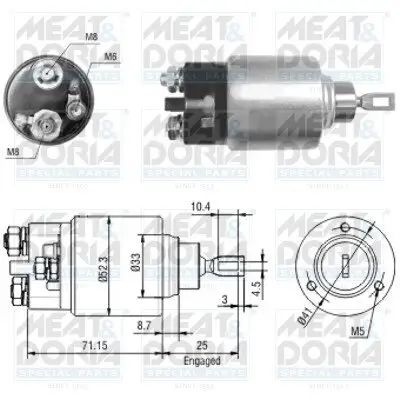 Magnetschalter, Starter MEAT & DORIA 46044