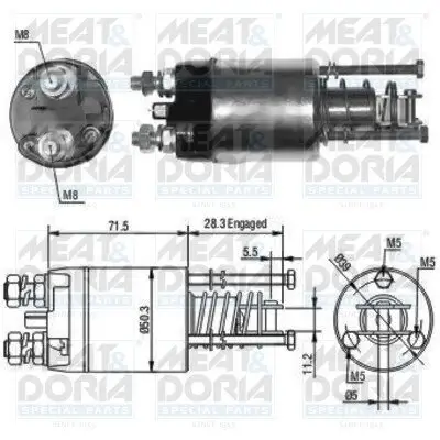 Magnetschalter, Starter MEAT & DORIA 46046