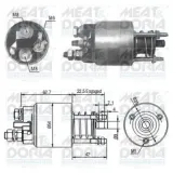 Magnetschalter, Starter MEAT & DORIA 46049