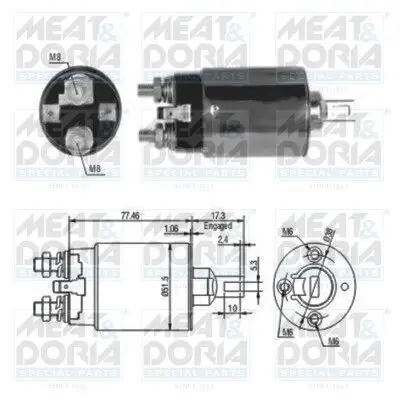 Magnetschalter, Starter MEAT & DORIA 46057