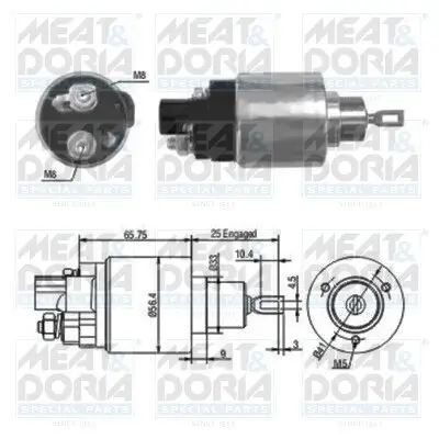 Magnetschalter, Starter MEAT & DORIA 46070