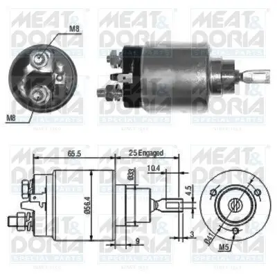 Magnetschalter, Starter MEAT & DORIA 46074