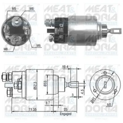 Magnetschalter, Starter MEAT & DORIA 46075 Bild Magnetschalter, Starter MEAT & DORIA 46075