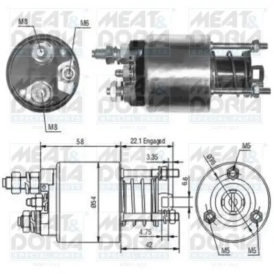 Magnetschalter, Starter MEAT & DORIA 46077 Bild Magnetschalter, Starter MEAT & DORIA 46077