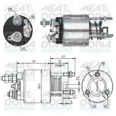 Magnetschalter, Starter MEAT & DORIA 46078