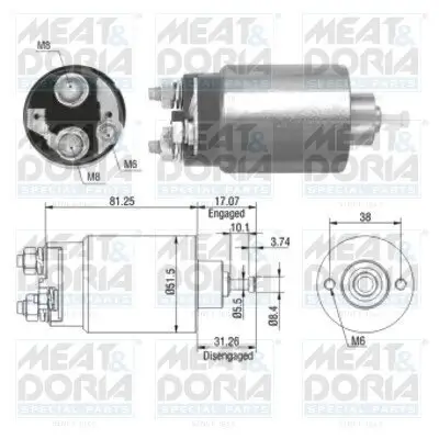 Magnetschalter, Starter MEAT & DORIA 46082