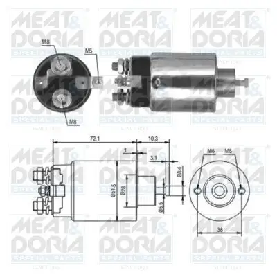 Magnetschalter, Starter MEAT & DORIA 46093 Bild Magnetschalter, Starter MEAT & DORIA 46093
