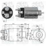 Magnetschalter, Starter MEAT & DORIA 46094