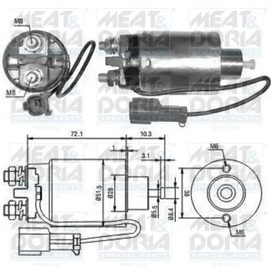 Magnetschalter, Starter MEAT & DORIA 46096 Bild Magnetschalter, Starter MEAT & DORIA 46096