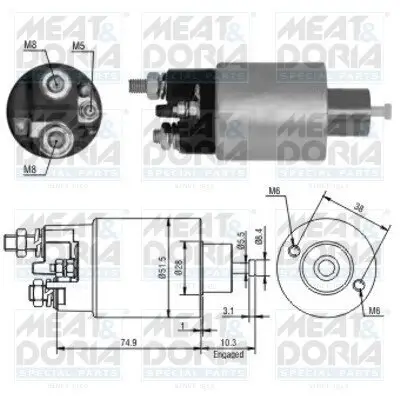 Magnetschalter, Starter MEAT & DORIA 46099 Bild Magnetschalter, Starter MEAT & DORIA 46099