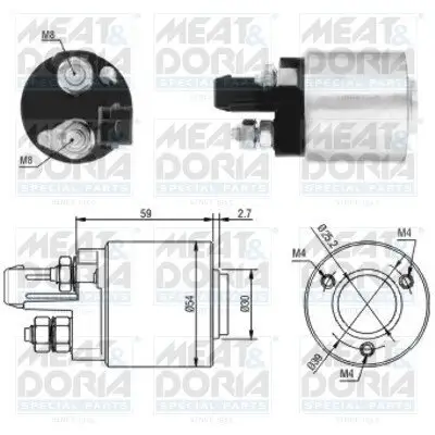 Magnetschalter, Starter MEAT & DORIA 46105