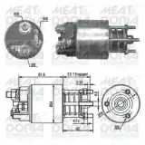 Magnetschalter, Starter MEAT & DORIA 46110