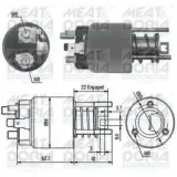 Magnetschalter, Starter MEAT & DORIA 46111