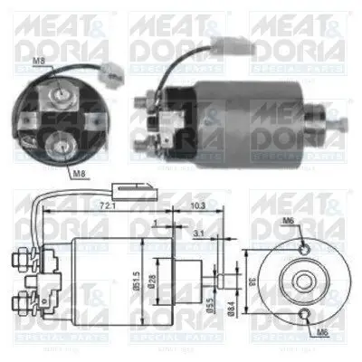 Magnetschalter, Starter MEAT & DORIA 46114 Bild Magnetschalter, Starter MEAT & DORIA 46114