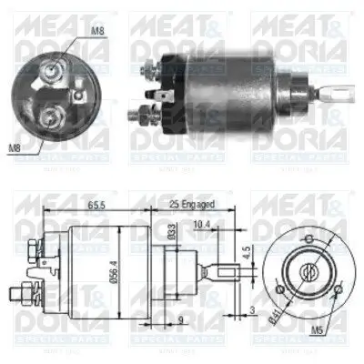 Magnetschalter, Starter MEAT & DORIA 46115