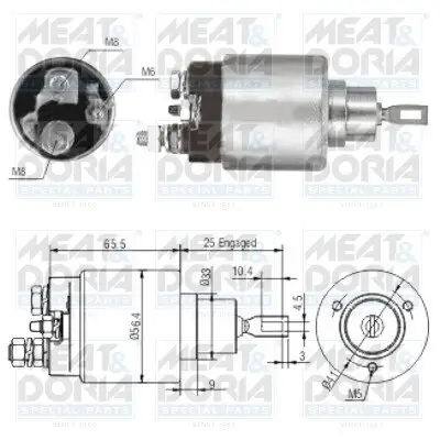 Magnetschalter, Starter MEAT & DORIA 46117