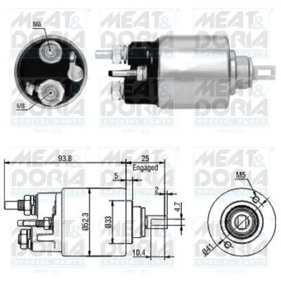 Magnetschalter, Starter MEAT & DORIA 46118