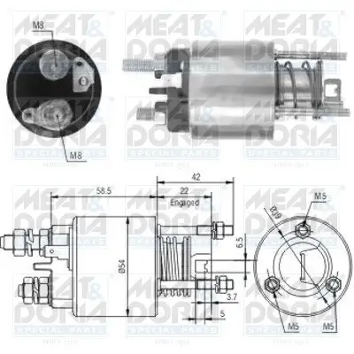 Magnetschalter, Starter MEAT & DORIA 46121 Bild Magnetschalter, Starter MEAT & DORIA 46121