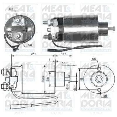 Magnetschalter, Starter MEAT & DORIA 46127