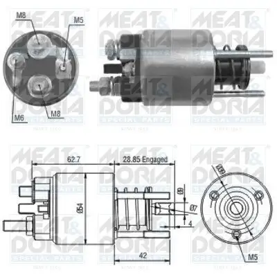 Magnetschalter, Starter MEAT & DORIA 46128