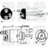 Magnetschalter, Starter MEAT & DORIA 46129