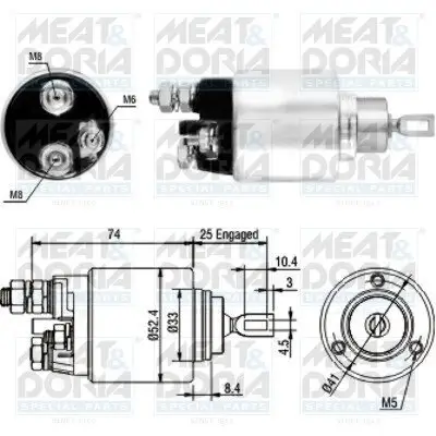 Magnetschalter, Starter MEAT & DORIA 46129 Bild Magnetschalter, Starter MEAT & DORIA 46129