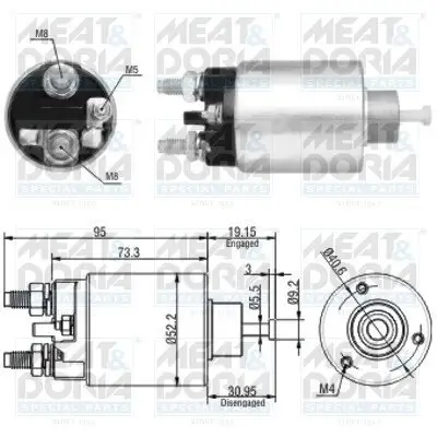 Magnetschalter, Starter MEAT & DORIA 46133