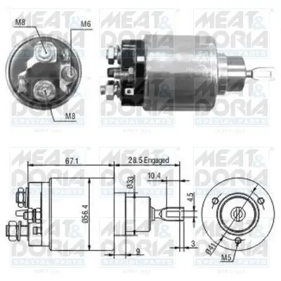 Magnetschalter, Starter MEAT & DORIA 46138