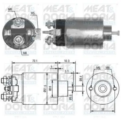 Magnetschalter, Starter MEAT & DORIA 46141